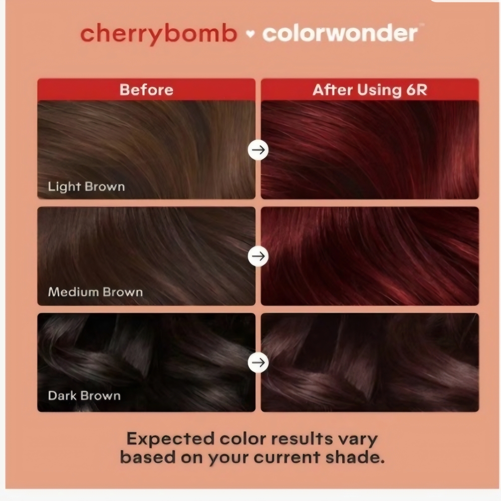 Madison Reed Colorwonder Hair Color 6R - Cherrybomb Red- Demi Color - Picture 2 of 4